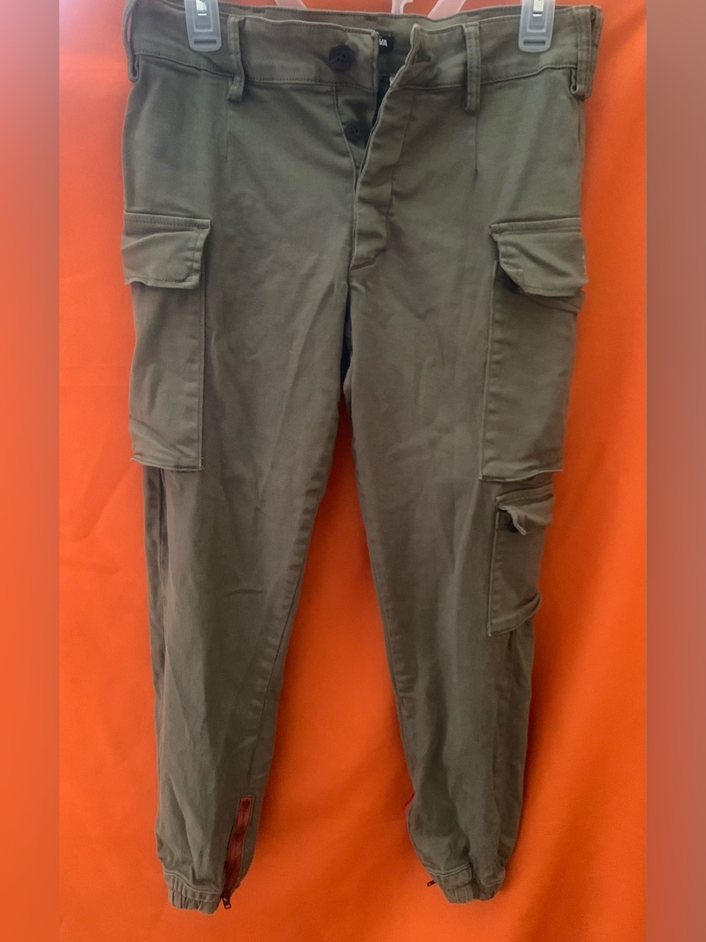 Fashion Nova Olive Green Cargo Jogger Pants